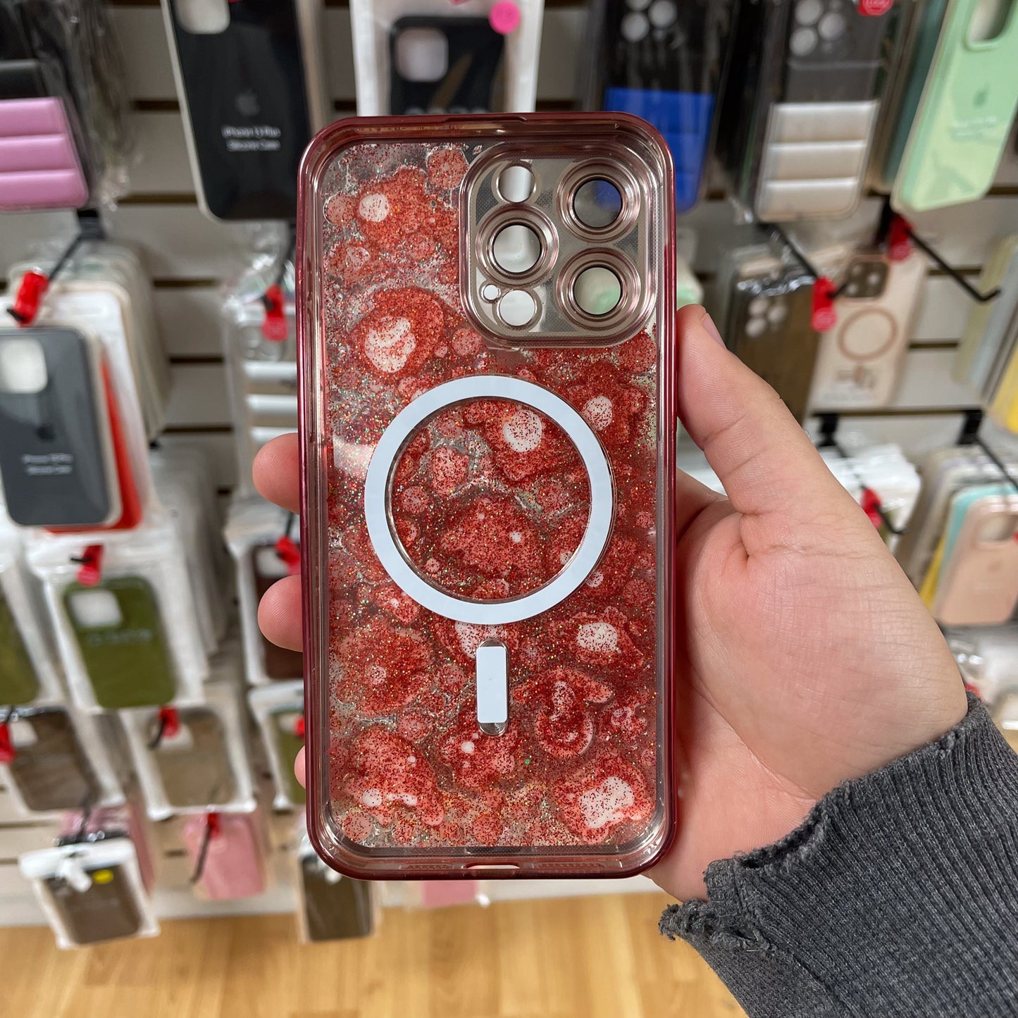 iPhone 16 Pro Max Junk Phone Case White Charms