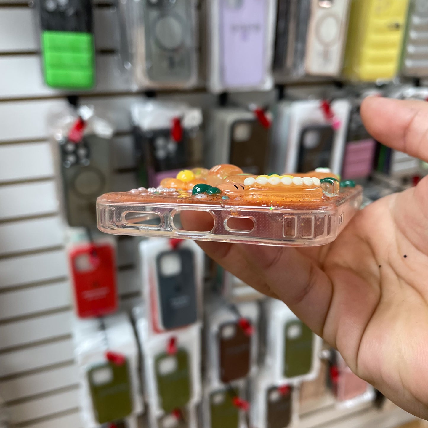 iPhone 16 Junk Phone Case Orange Charms