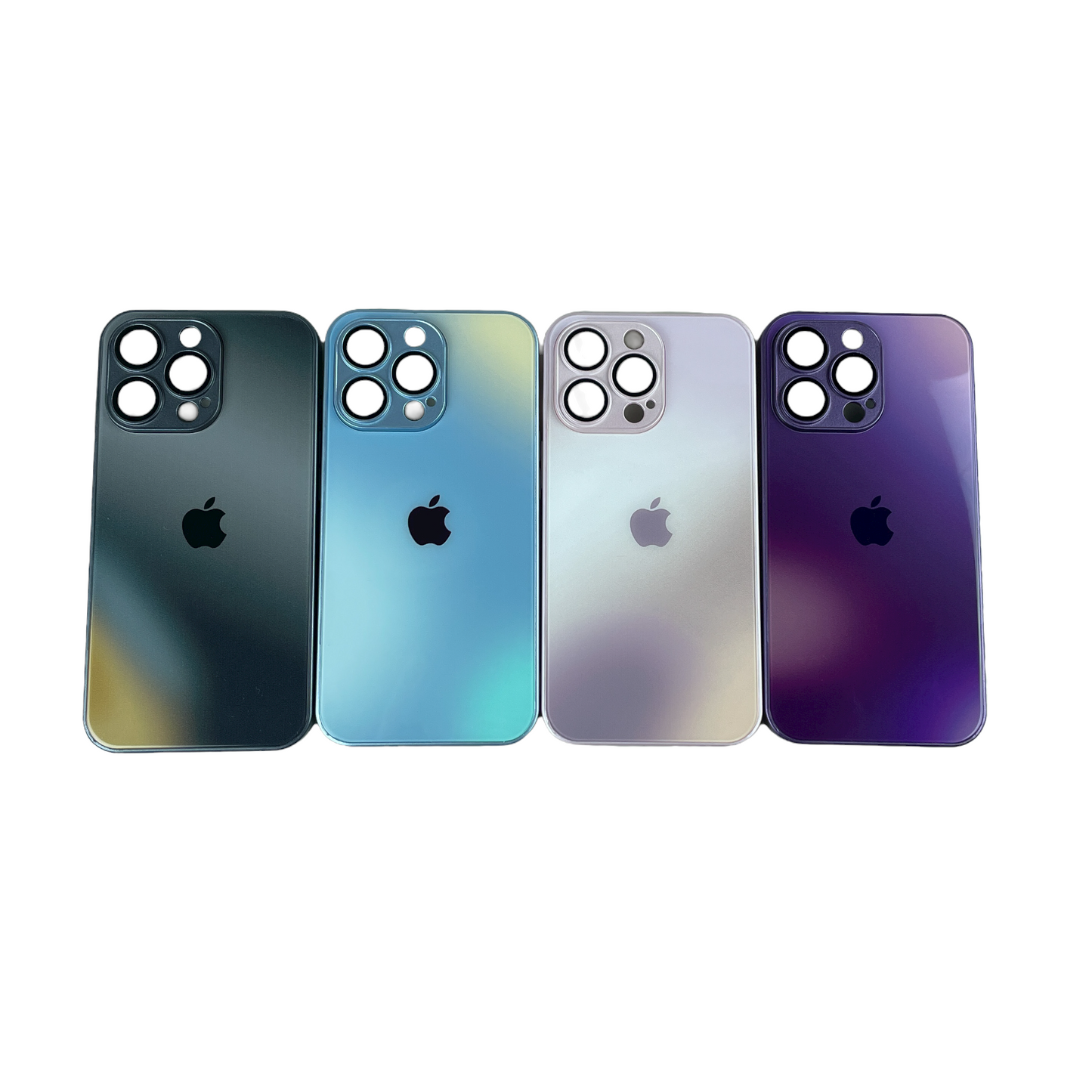 iPhone 13 Pro Rainbow Glass Case w/ Camera Lens Protector