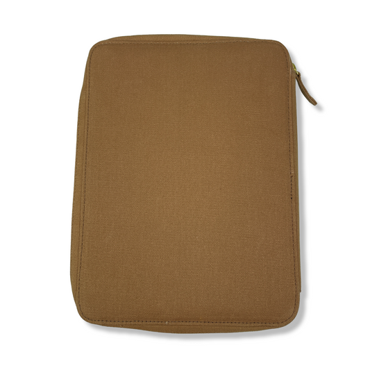 Heyday Brown Tech Folio 10.5" Tablet iPad Zippered Tablet Case w/ Pockets