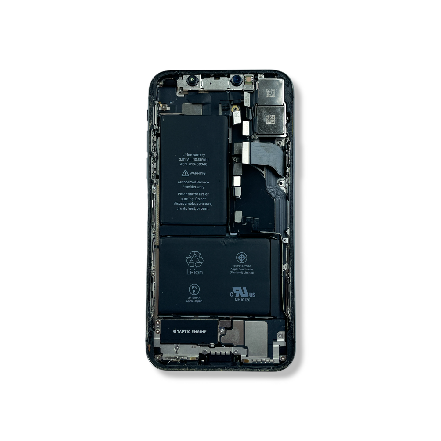 iPhone X Black Housing, Camera, Battery Apple Original - Grade C